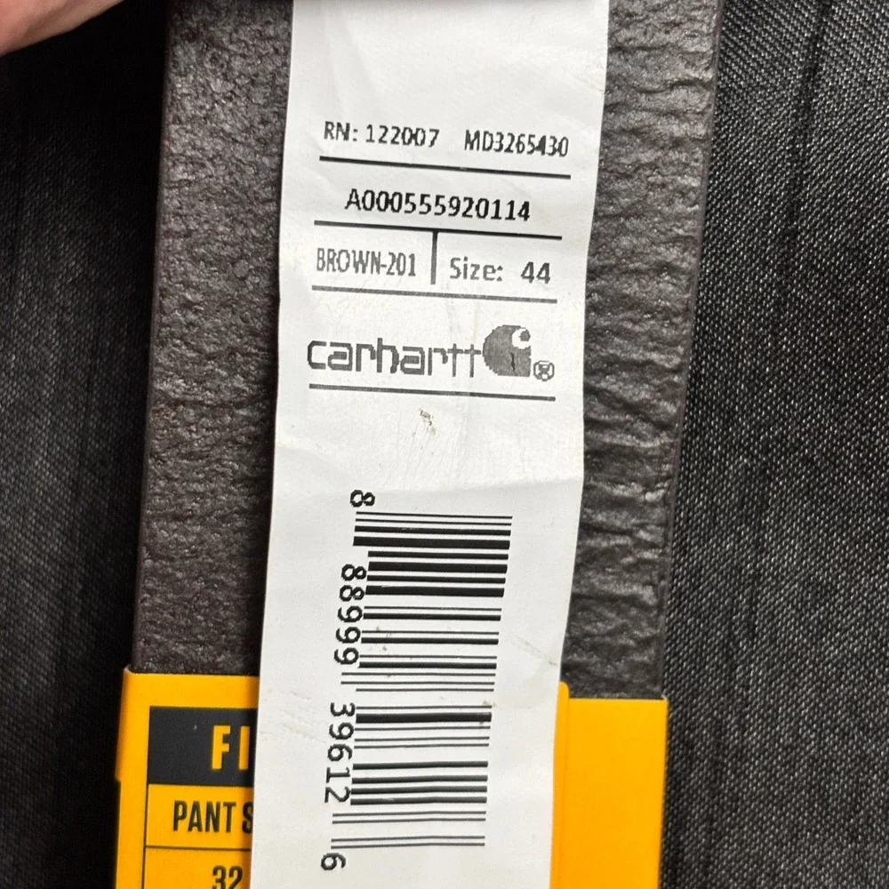 Carhartt Mens 44 Bridle Leather Classic Buckle Belt Brown NWT